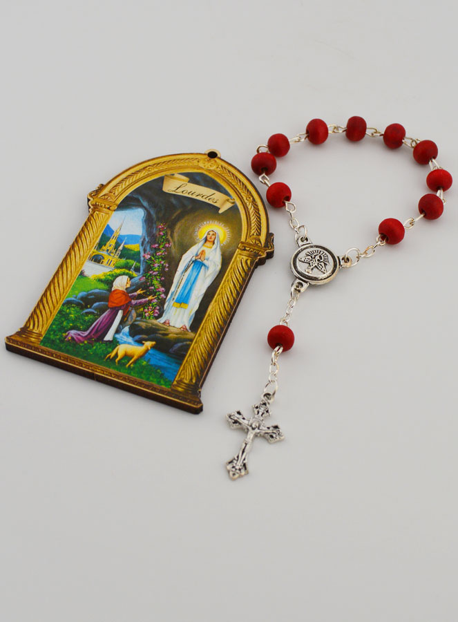 Rosario Decena Niño de Madera e Icono Recuerdo (pic 4)