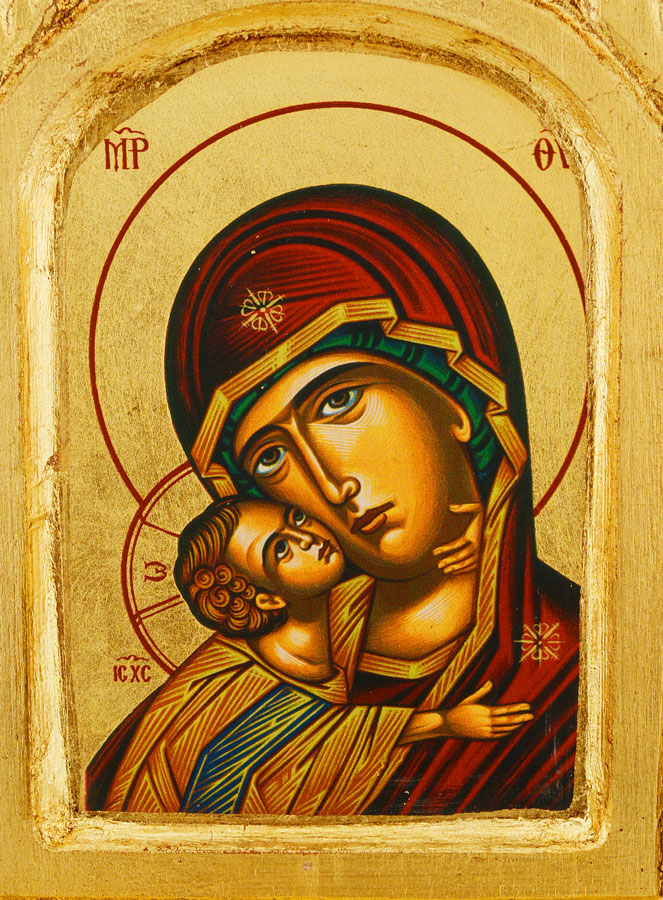 Icono Tríptico Virgen de Korsun - 26 cm (pic 4)