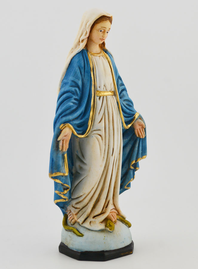 Estatua de la Virgen Milagrosa Policromada (pic 3)