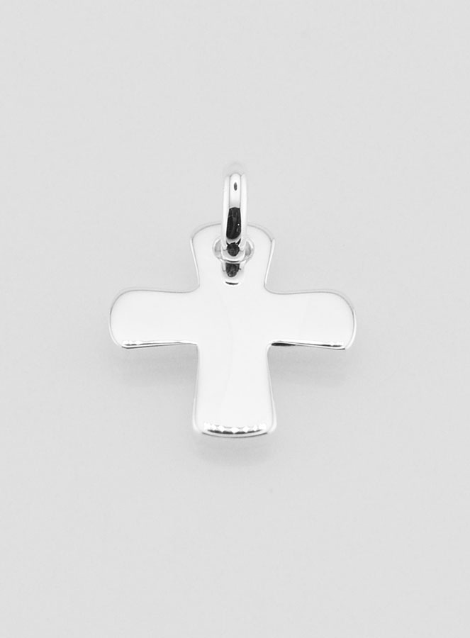 Pendiente Cruz de Plata 925/1000 (pic 2)