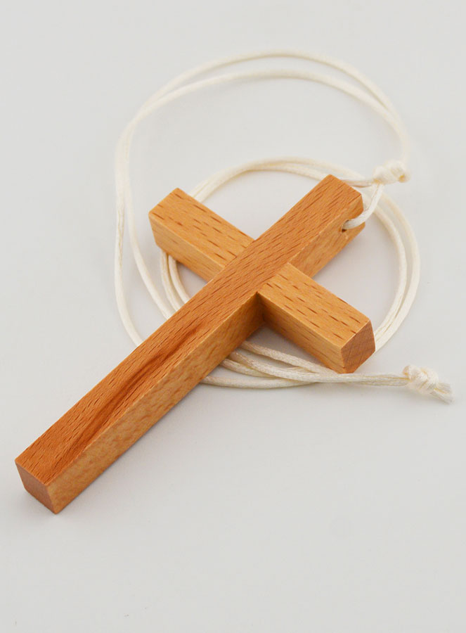 Cruz de alba de Comunhão com cordão (pic 3)