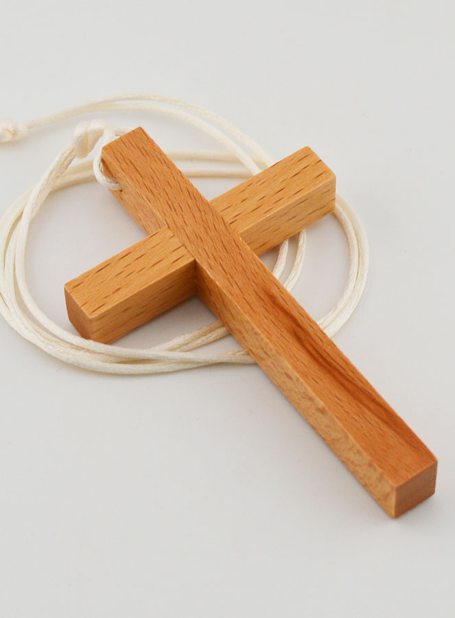 Cruz de alba de Comunhão com cordão (pic 4)