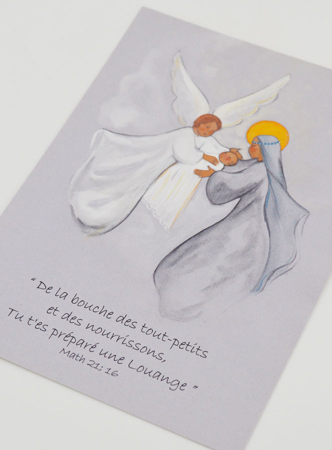 Estampa de Bautizo Virgen María y el Ángel - 10 X 15 (pic 4)