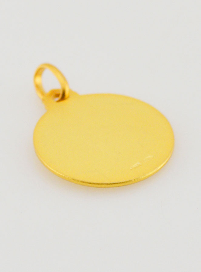 Medalha de Batismo São Jorge Banhada a Ouro (pic 4)