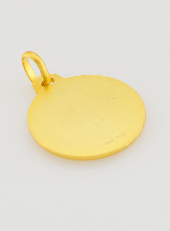 Medalha de Batismo Santa Rita Banhada a Ouro (pic 4)