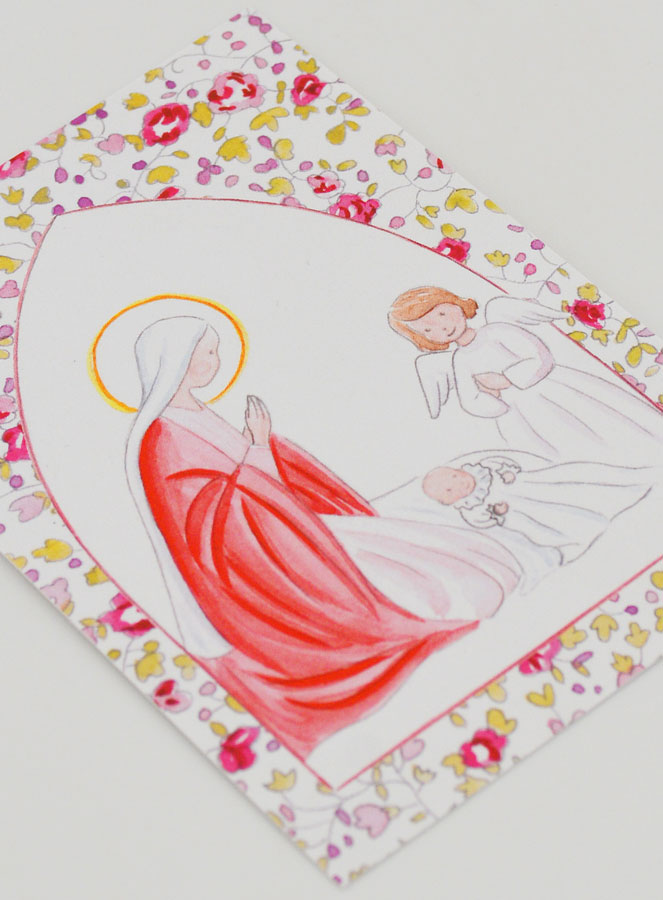 Imagem de Batismo - Virgem Maria e Anjo da Guarda - Rosa (pic 3)