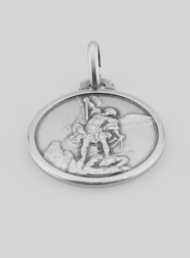 Medalha de Baptismo São Miguel em Prata 925/1000 (pic 2)