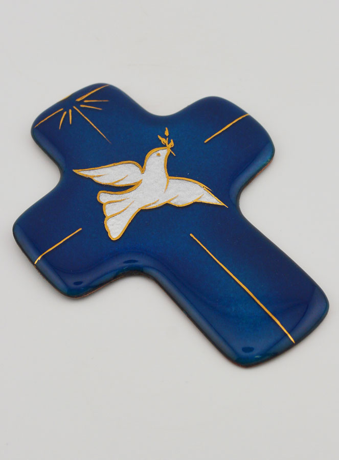Cruz Espírito Santo em Esmaltes do Líbano - Presente de Baptismo (pic 3)