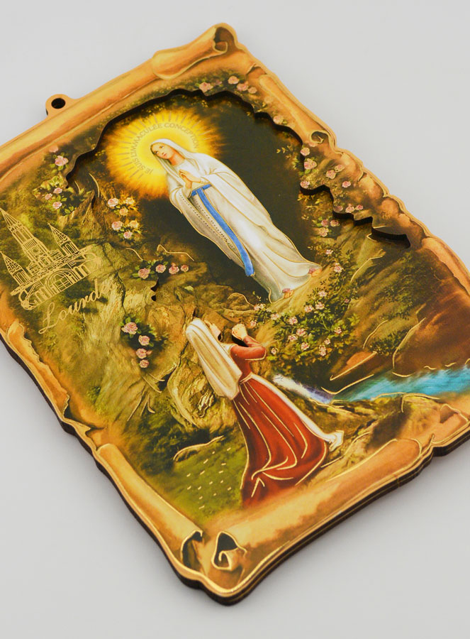Ícono Recuerdo Nuestra Señora de Lourdes - 18 cm (pic 3)