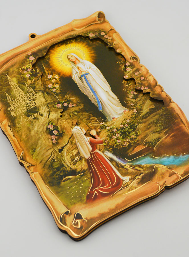 Ícono Recuerdo Nuestra Señora de Lourdes - 22 cm (pic 3)