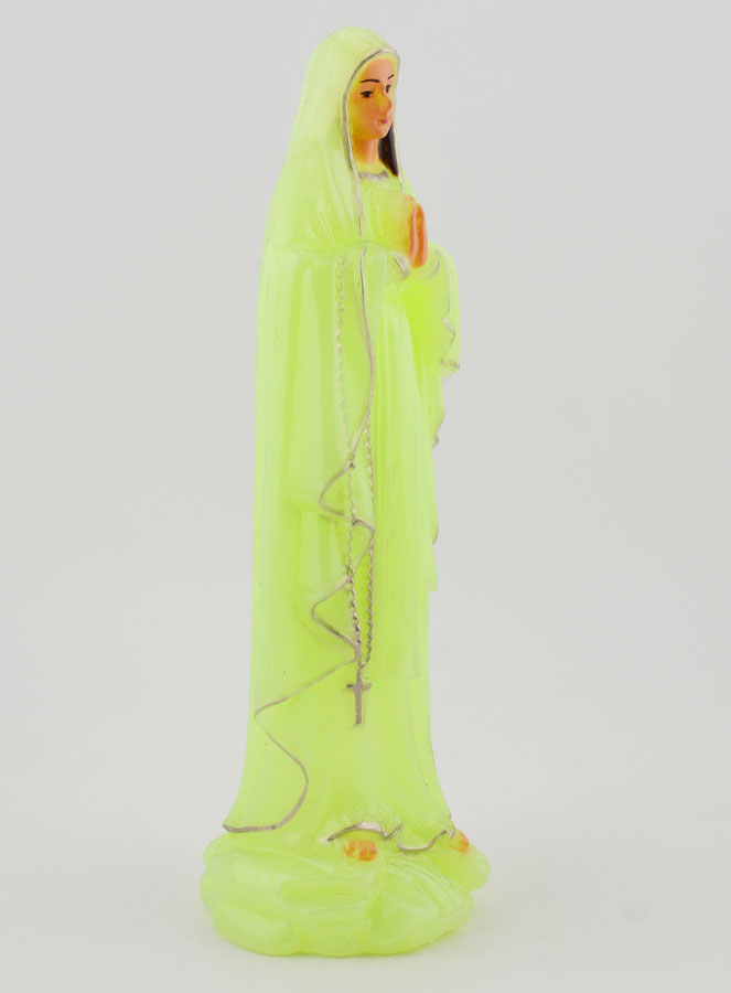 Estatuilla Nuestra Señora de Lourdes Fluorescente - 18 cm (pic 3)