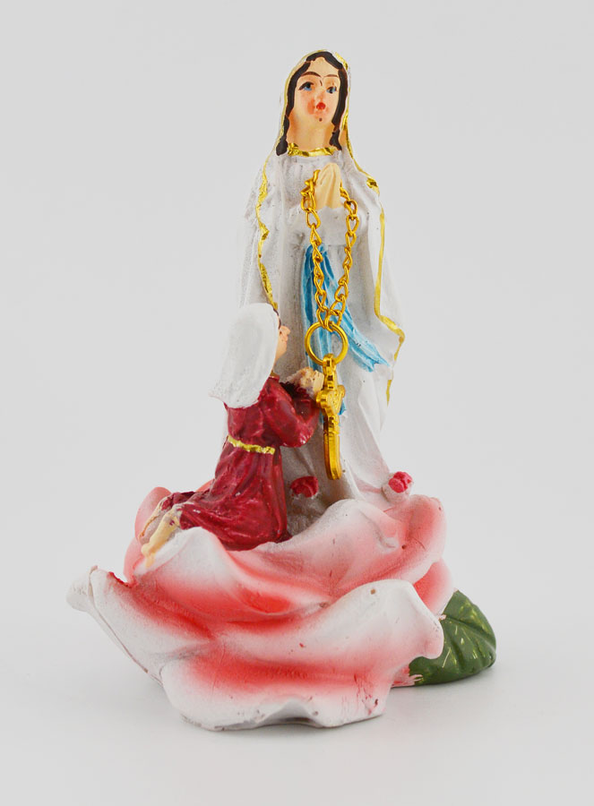 Estatuilla Nuestra Señora de Lourdes y Santa Bernadette - 9 cm (pic 3)