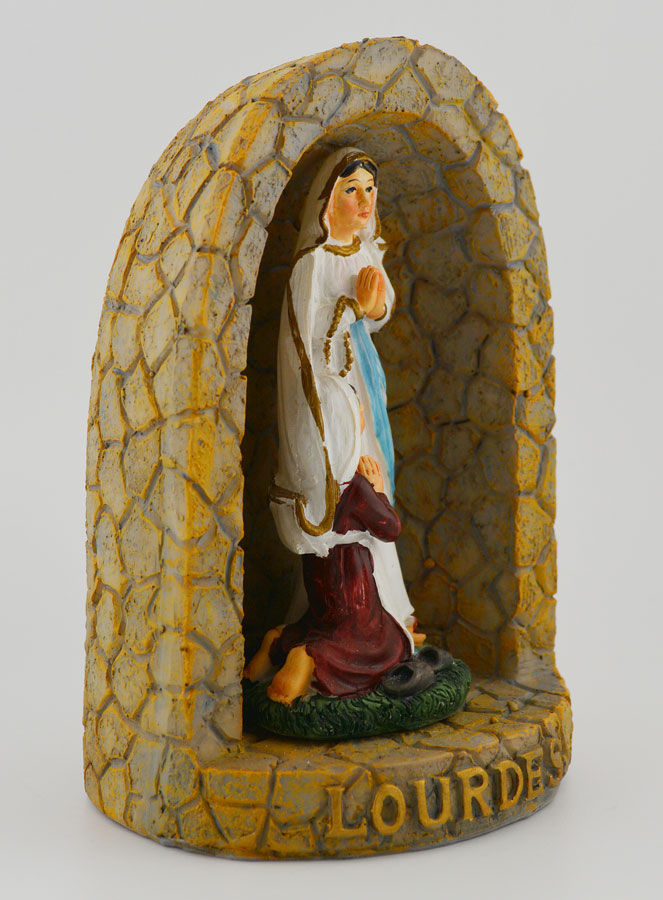 Estatuilla Gruta de las Apariciones de Lourdes - 15 cm (pic 3)