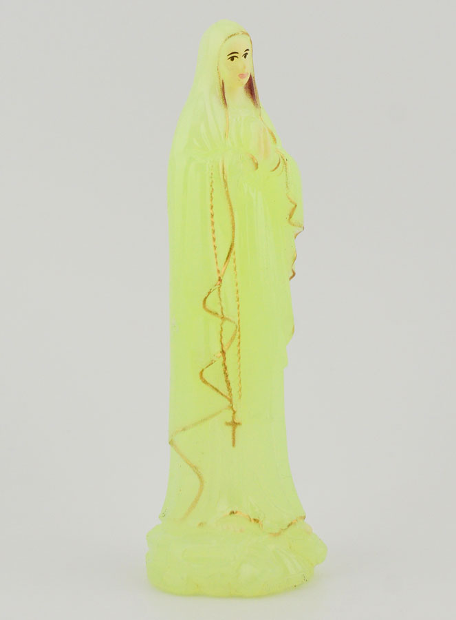 Estatuilla Nuestra Señora de Lourdes Fluorescente - 10 cm (pic 3)