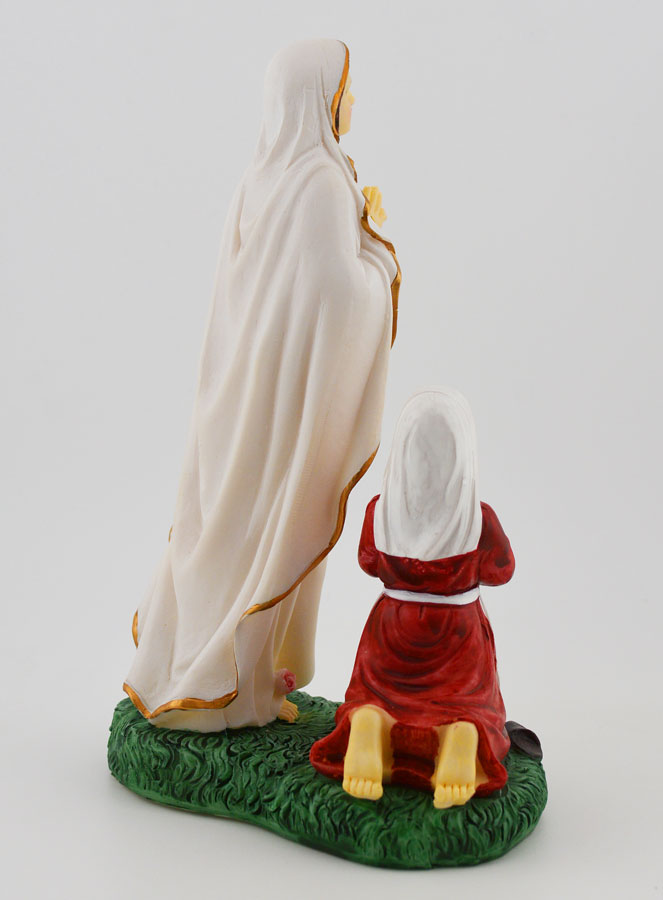 Estatuilla Nuestra Señora de Lourdes y Santa Bernadette - 18 cm (pic 4)