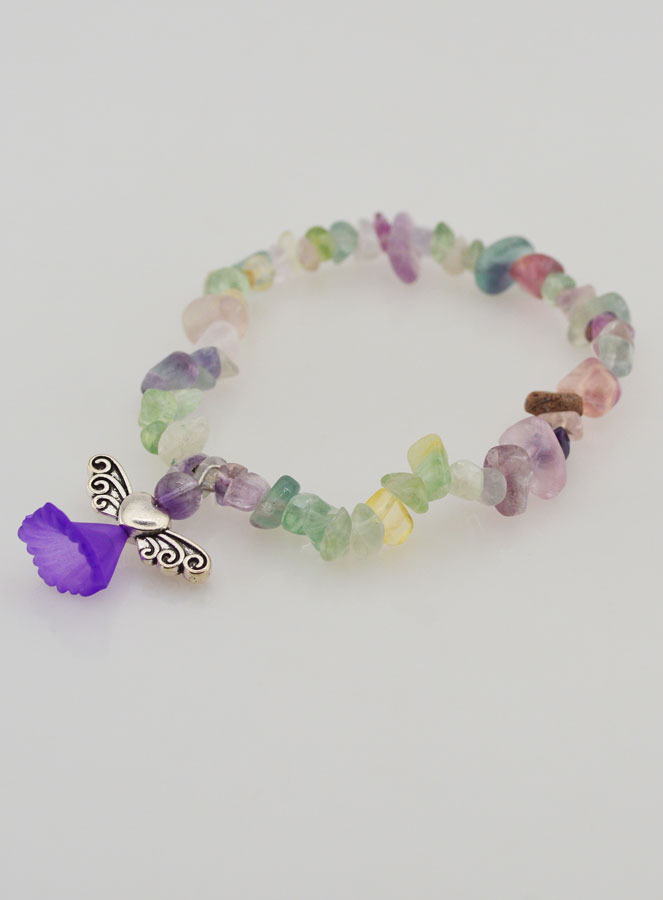 Pulsera Religiosa Ángel Protector - Piedra Malaquita (pic 4)