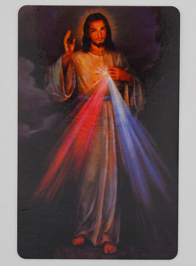 Lote de 10 Estampas de Oración Cristo Misericordioso (pic 3)