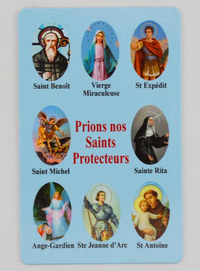 Lote de 10 Estampas de Oración a los Santos Protectores (pic 3)