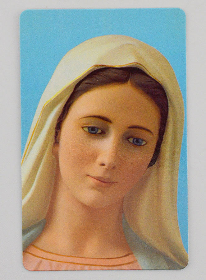 Lote de 10 Estampas de Oración - Alégrate María (pic 3)