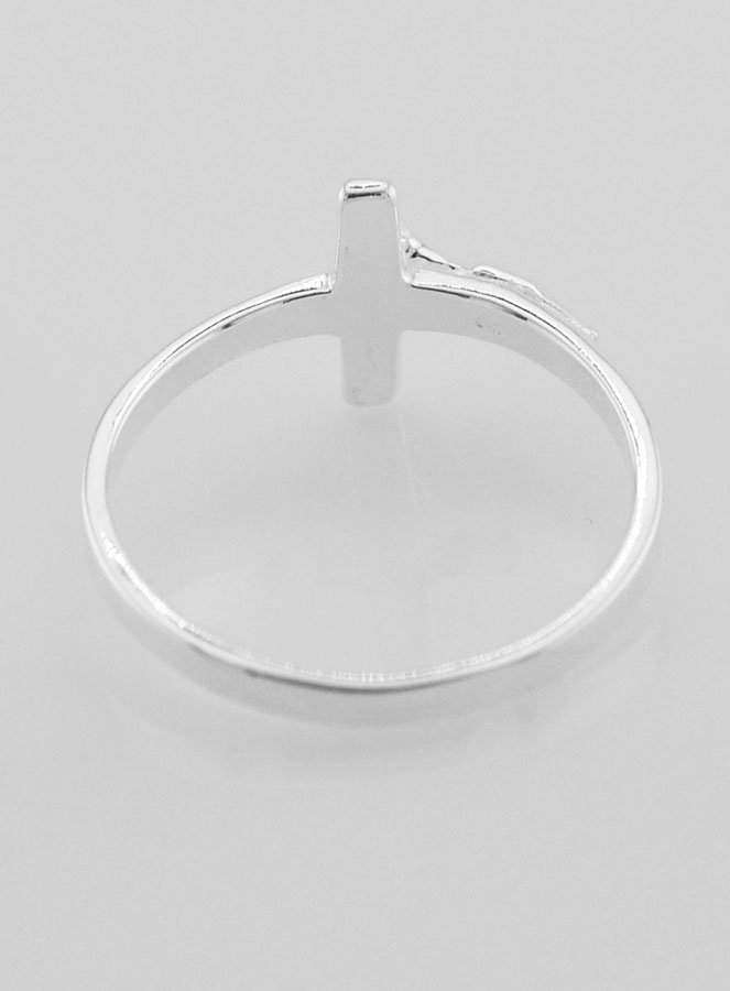 Anillo Cruz de Cristo de Plata 925/1000 - Talla 62 (pic 4)