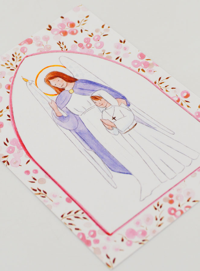 Cartão de Confirmação Menina - Anjo da Guarda (pic 3)