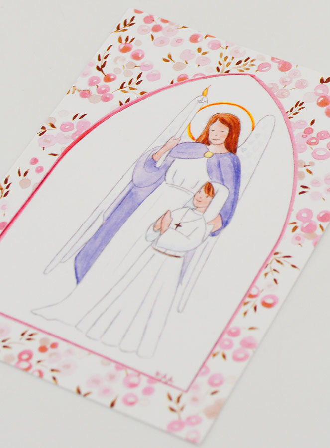 Cartão de Confirmação Menina - Anjo da Guarda (pic 4)