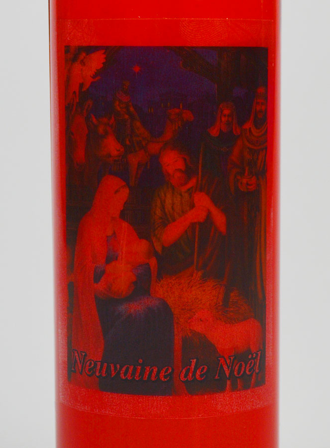 Vela de Novena Vermelha - Natal (pic 3)