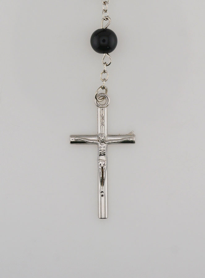 Terço em Contas Pretas - Medalha Milagrosa (pic 3)