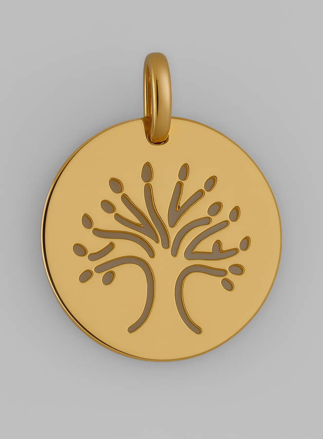 Medalha Árvore da Vida em Ouro 9 Quilates (pic 2)