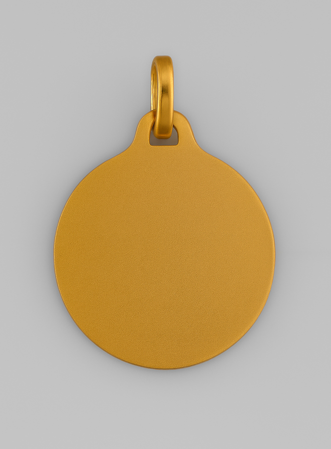 Medalla Virgen María con el Niño Jesús de Oro (pic 3)