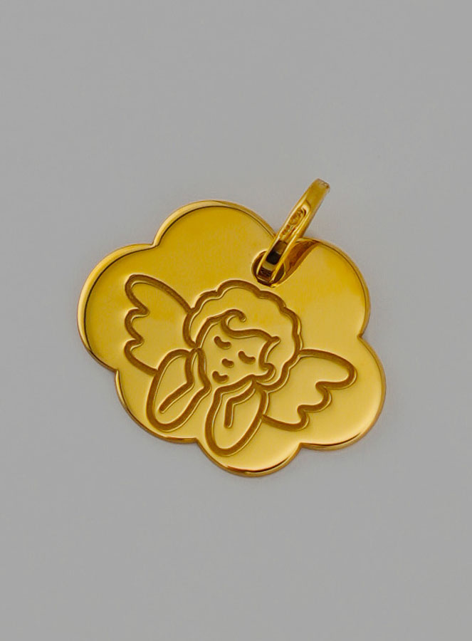 Medalla Ángel Protector - Nube de Oro 375/1000 (pic 3)