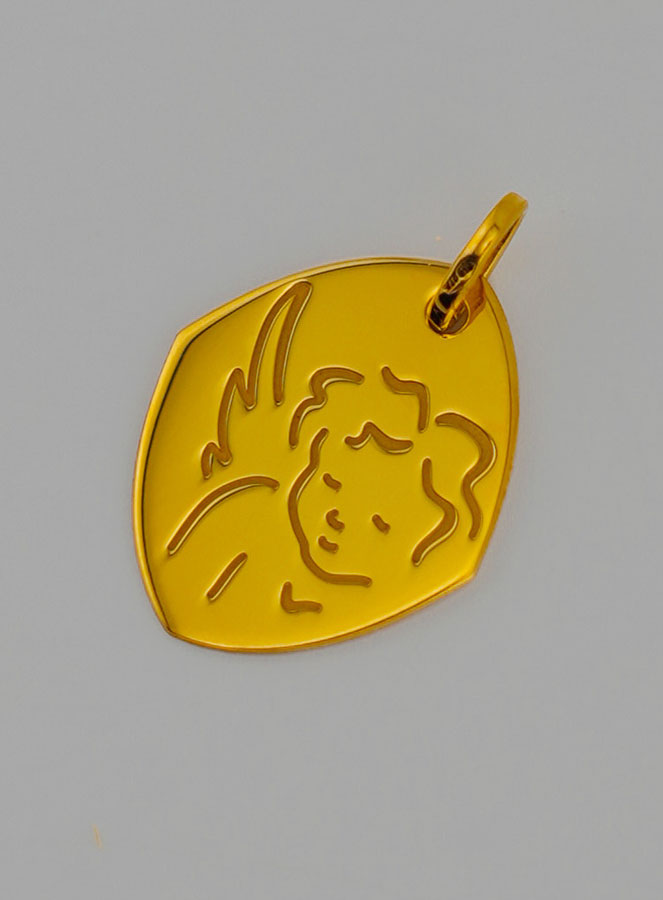 Medalla Ángel Protector - Rombo de Oro 375/1000 (pic 3)