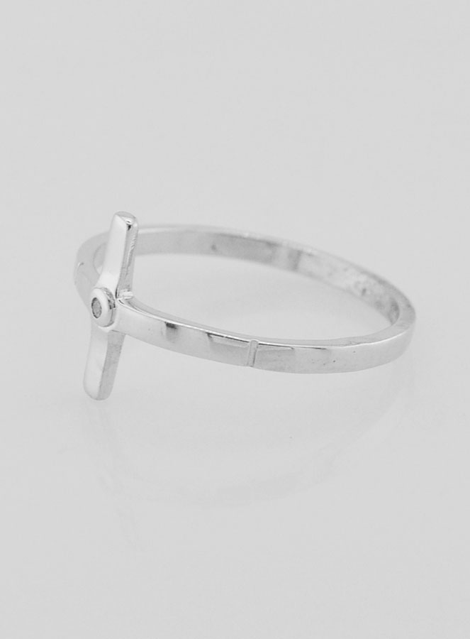 Anillo de la Cruz de Cristo en Plata 925/1000 - Talla 56 (pic 2)