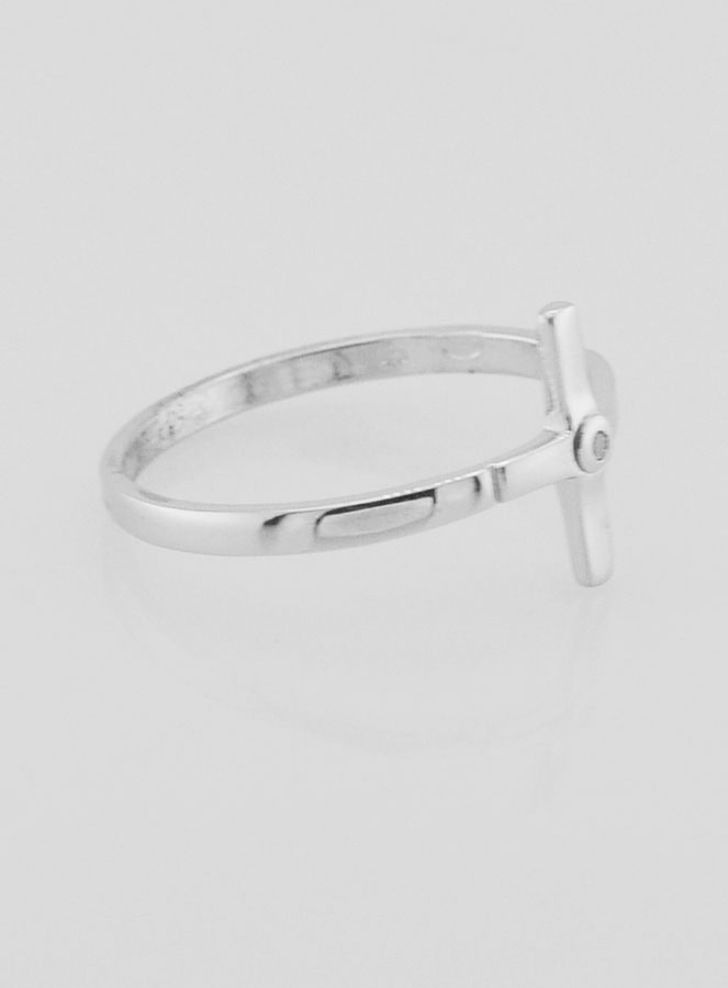 Anillo de la Cruz de Cristo en Plata 925/1000 - Talla 56 (pic 3)