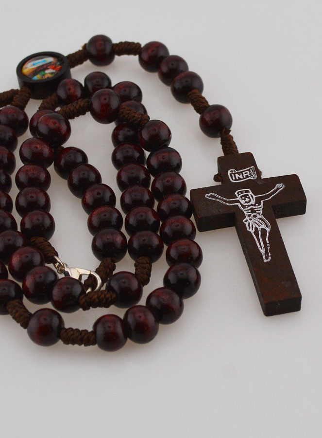 Rosario en Madera Oscura - Collar (pic 3)