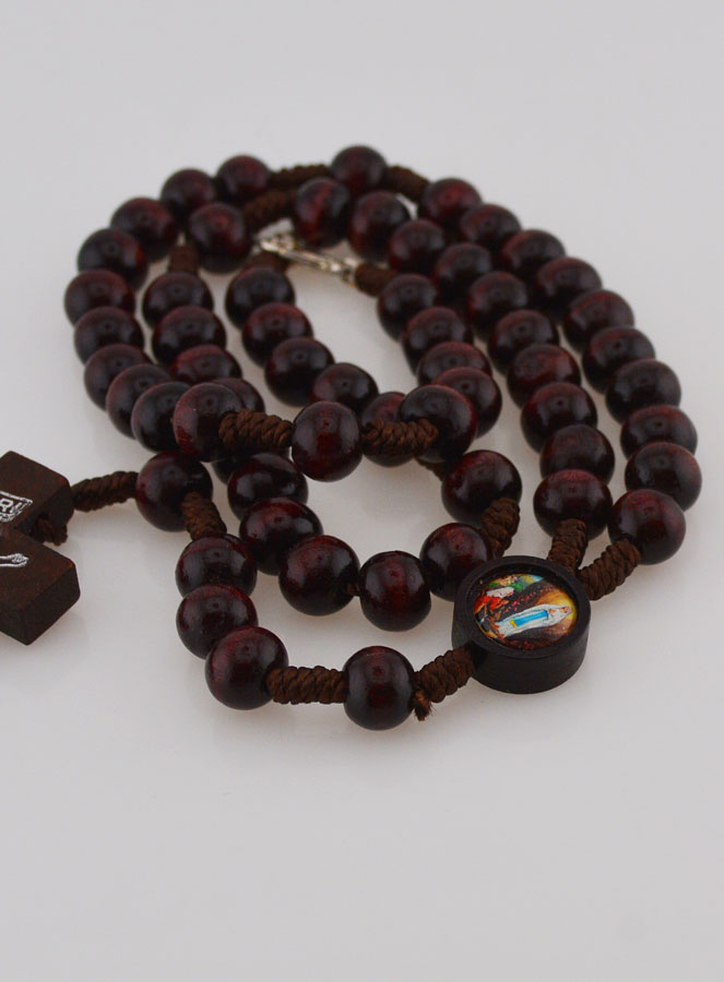 Rosario en Madera Oscura - Collar (pic 4)