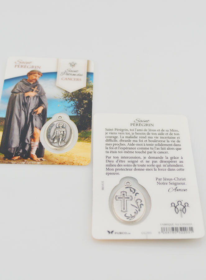 Tarjeta de Oración San Peregrino con Medalla (pic 4)