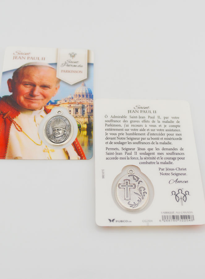 Tarjeta de Oración de San Juan Pablo 2 con Medalla (pic 4)