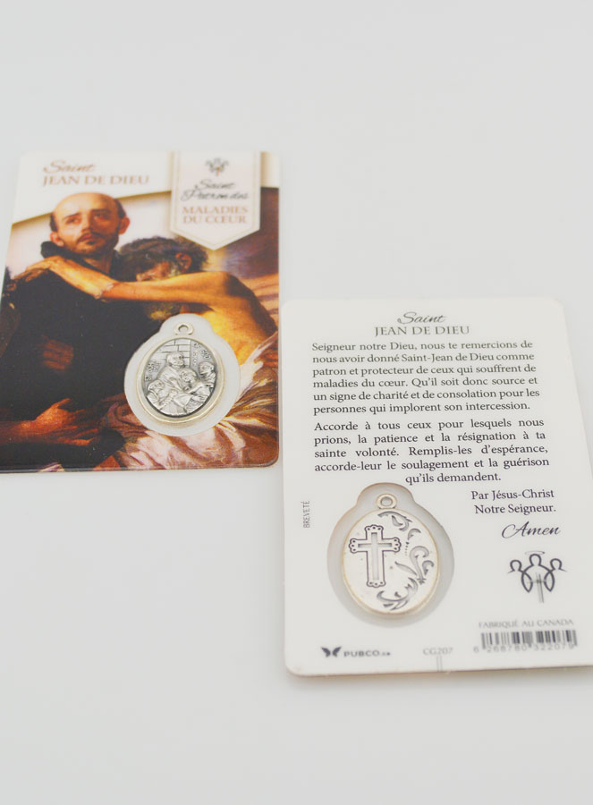 Tarjeta de Oración de San Juan de Dios con Medalla (pic 4)
