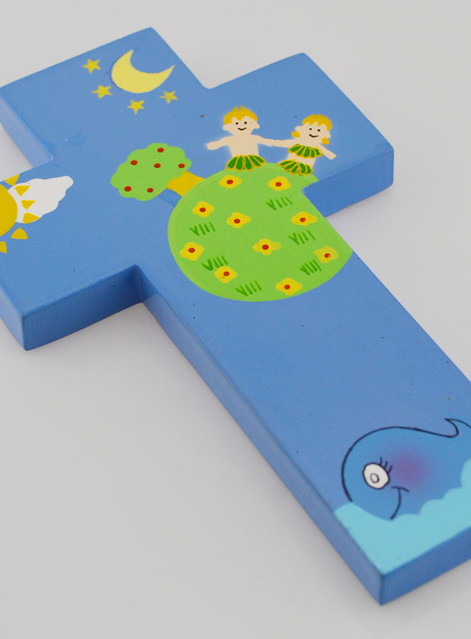 Cruz Infantil Paraíso Terrenal - Azul (pic 3)