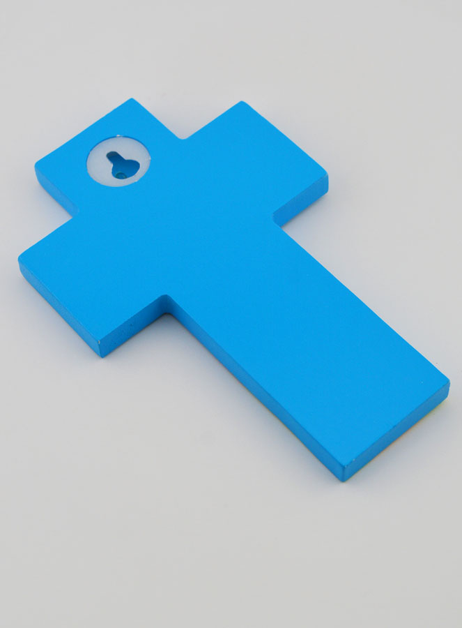 Cruz de Madera del Espíritu Santo e Iglesia - Azul (pic 4)