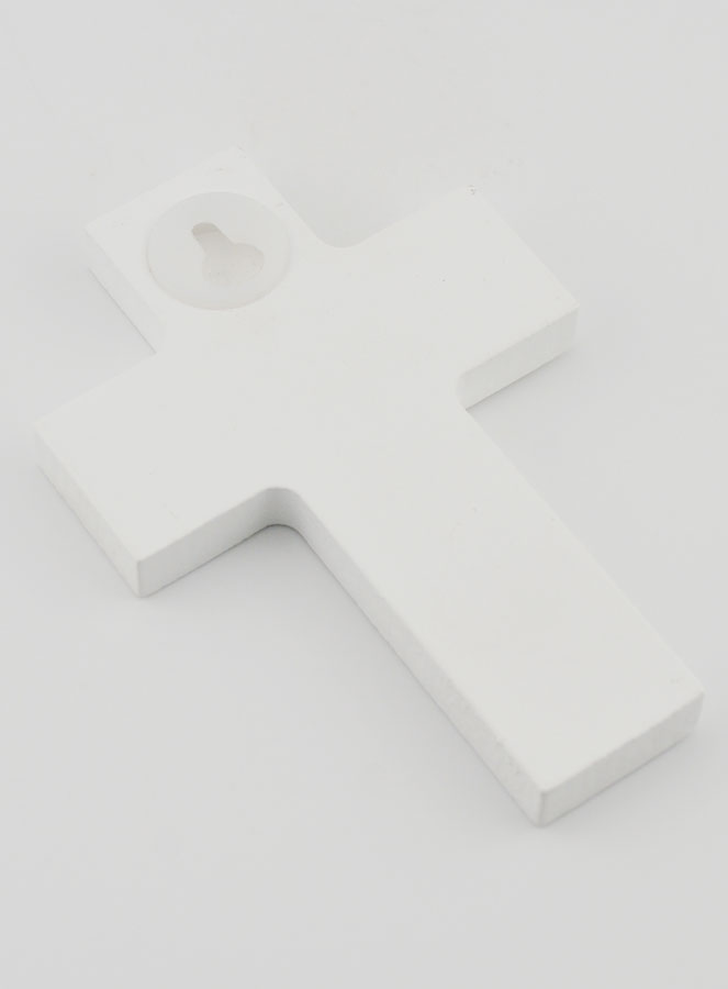 Cruz de Madeira Branca - Jesus Meu Guia (pic 4)