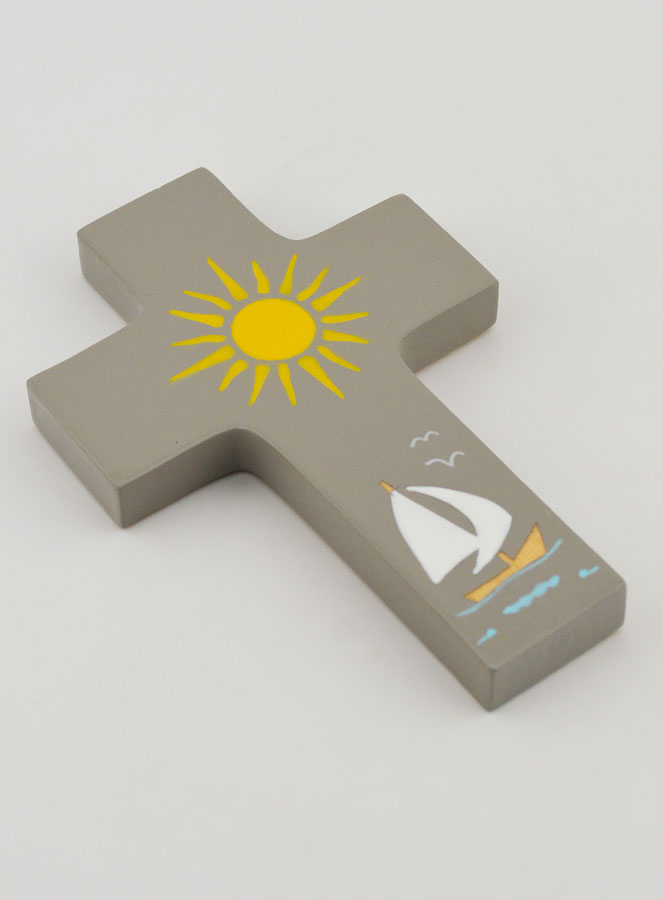 Cruz Infantil em Madeira - Jesus Meu Guia (pic 3)
