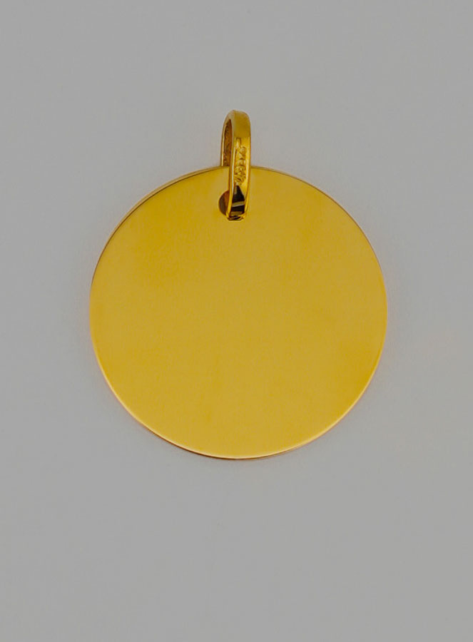 Medalla de Bautismo Virgen y Niño Jesús en Oro (pic 4)