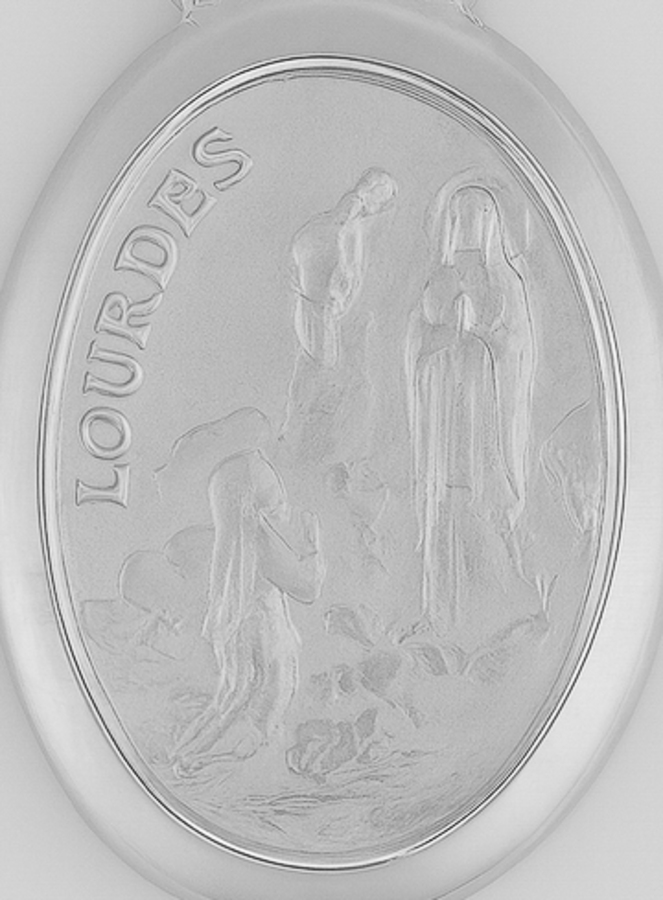 Medalha Nossa Senhora de Lourdes – Prata 925/1000 (pic 2)
