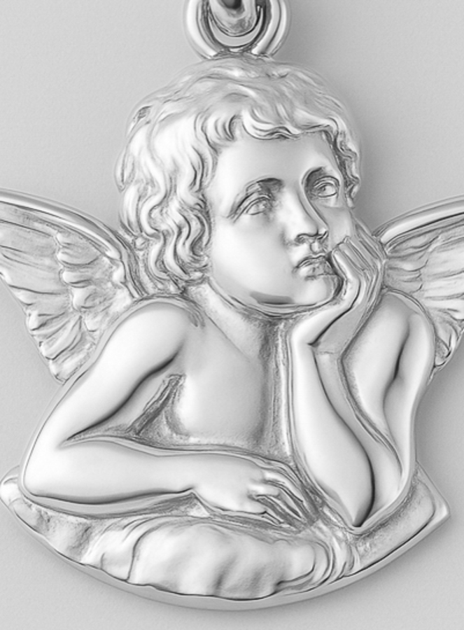 Medalha Anjo Guardião Protetor – Prata 925/1000 (pic 2)