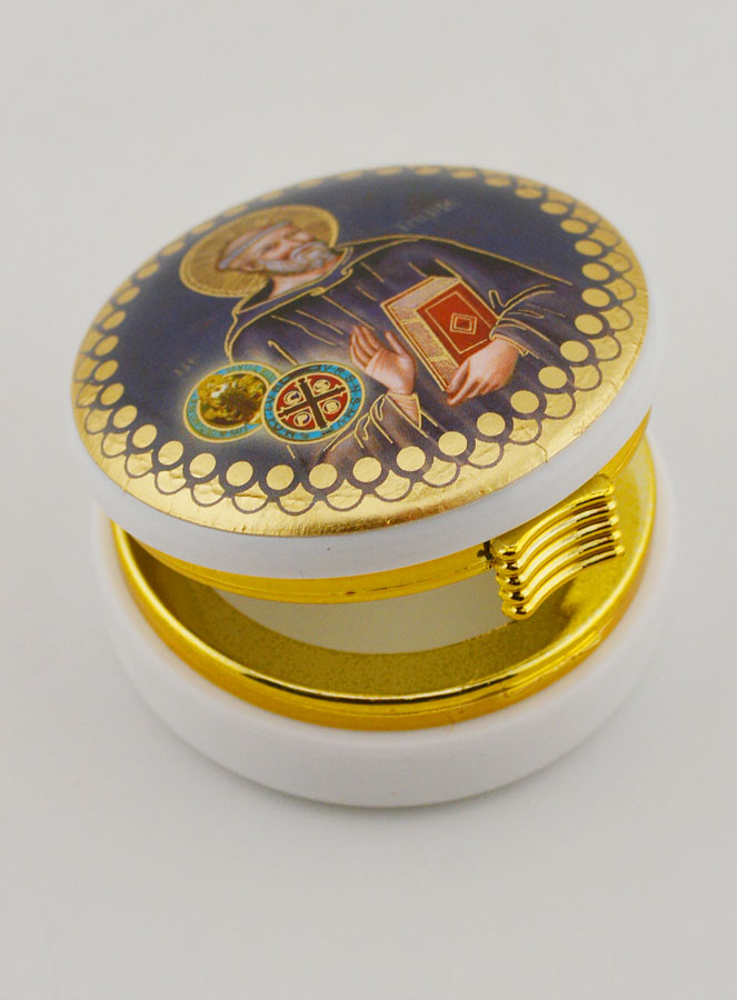 Cajita con la Imagen de San Benito - 5 cms (pic 4)