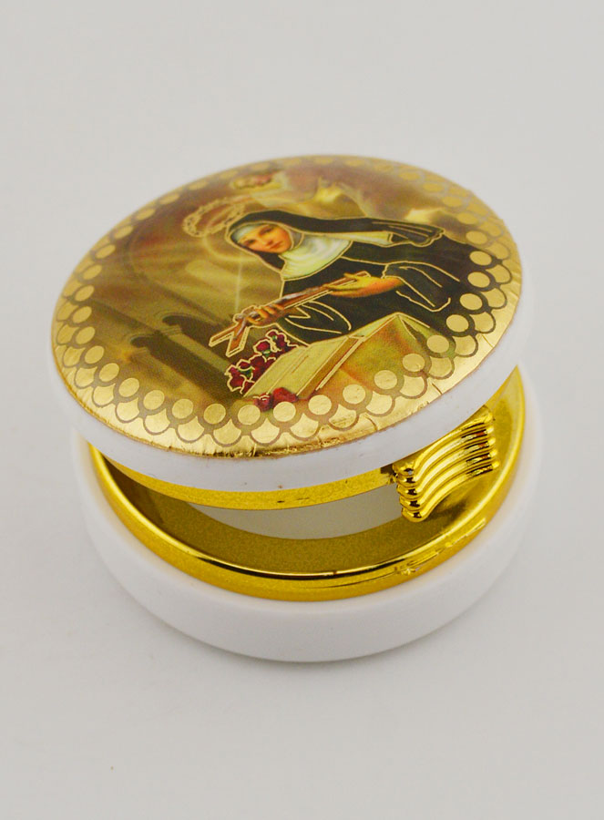Cajita con la Imagen de Santa Rita de Casia - 5 cms (pic 4)