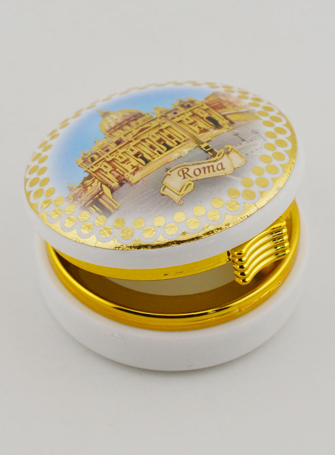 Cajita con la Imagen de la Basílica de San Pedro en Roma - 5 cms (pic 4)
