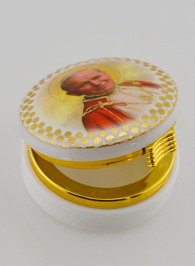 Cajita con la Imagen de Juan Pablo II - 5 cms (pic 4)